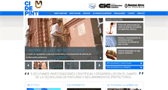 Desktop Screenshot of cidepint.gov.ar